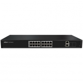 16-портовый управляемый коммутатор c PoE Dahua PFS4018-16P-250