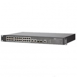 24-портовый коммутатор c PoE Dahua PFS4226-24ET-240