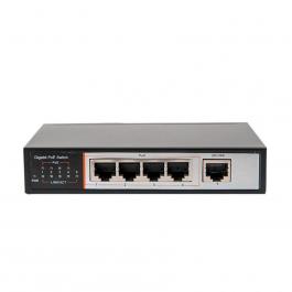 Гигабитный 5-портовый PоE коммутатор Tecsar TS-41-GB