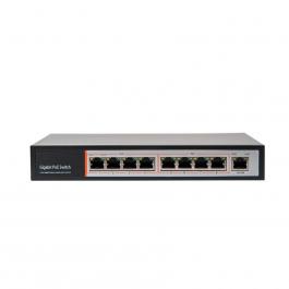 Гигабитный 9-портовый POE коммутатор Tecsar TS-81-GB