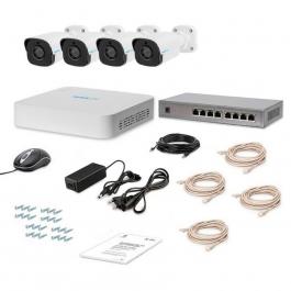 Комплект IP видеонаблюдения Tecsar Lead IP 4BUL-2MP