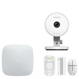 Комплект сигнализации Ajax StarterKit белый + IP-видеокамера Foscam C1 Lite